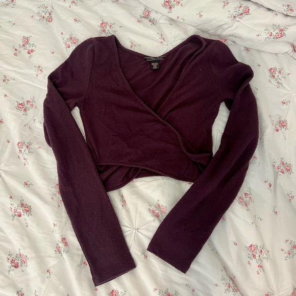 VS purple lounge crop top - Picture 2 of 4